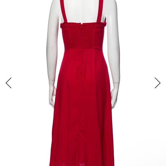 Reformation Red Midi Dress - Picture 4 of 4